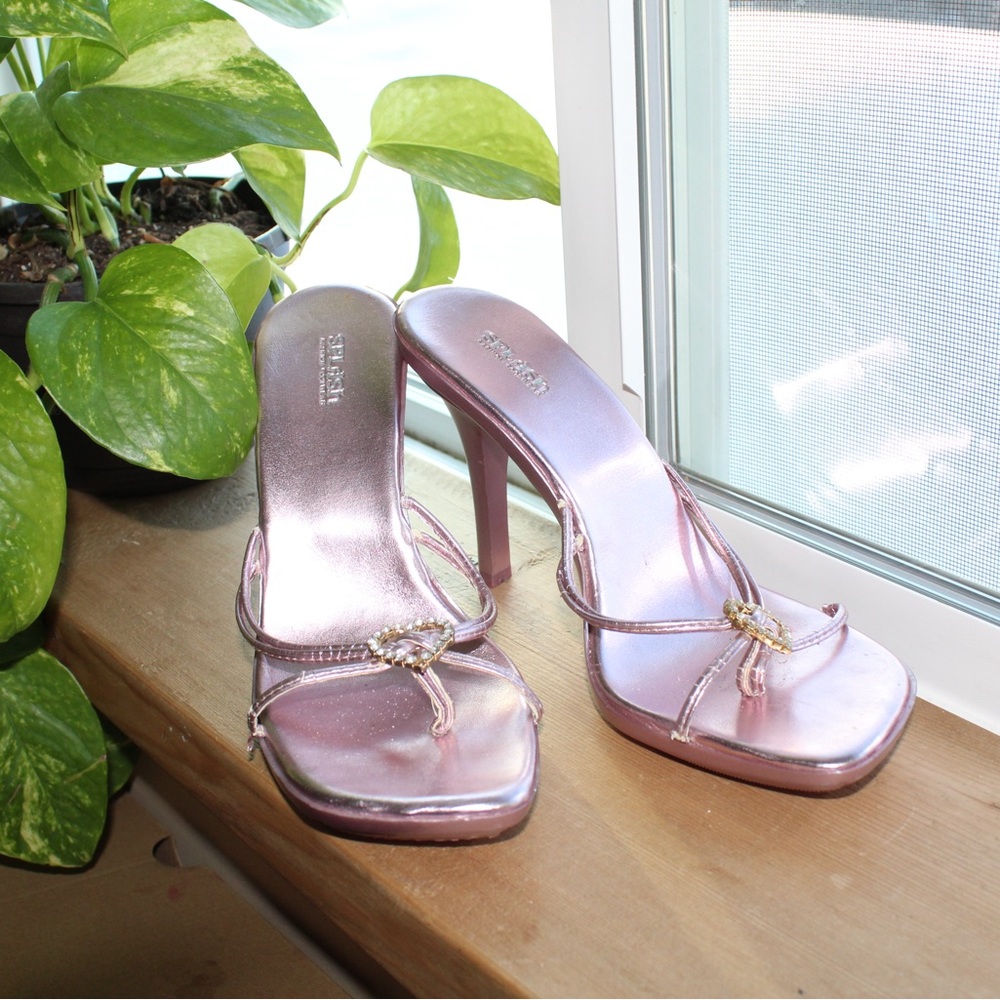 Sparkle Heart Kitten Heels